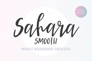 SAHARA SMOOTH a Bouncy Script Font Download