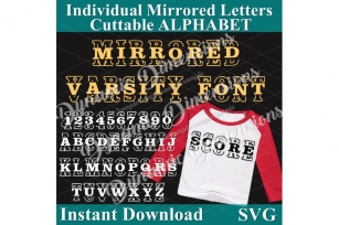 Mirror It Font, Mirrored Letters Sports, Mirror Alphabet, Font svg, E Font Download