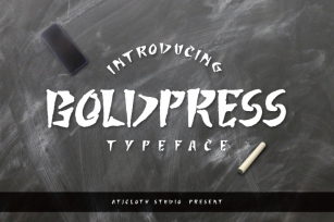 Boldpress Typeface Font Download