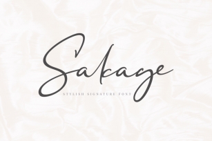 Sakage Signature Font Font Download