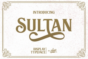 Sultan - Typeface Font Font Download