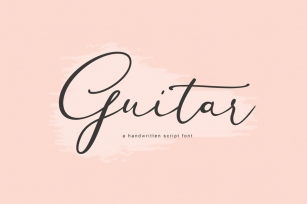 Guitar- A Handwritten Script Font Download
