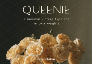 Queenie Minimal Vintage Typeface Font Download