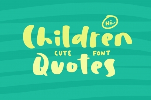 Children Quotes Font Download
