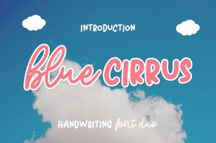 Blue Cirrus Font Download