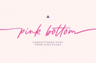 Pink Bottom Romantic font Font Download