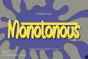 Monotonous Font Download