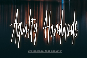 Aquality Handmade Font Download