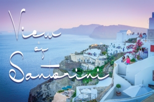 View of Santorini Font Download