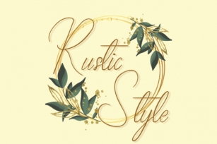 Rustic Style Font Download