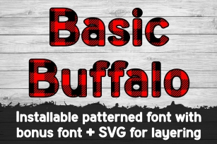 Basic Buffalo Plaid Patterned Font Download