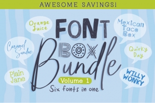 Font Box Bundle Volume 1 Font Download
