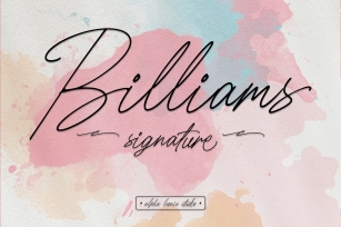 Billiams Signature Font Download