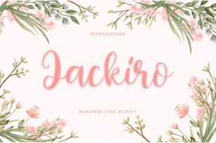 Jackiro - Script font Font Download