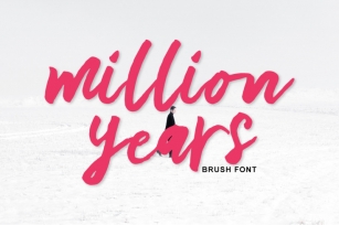 million years Brush Font Download