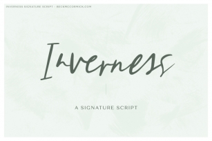 Inverness Signature Script Font Download