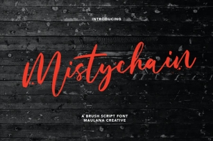 Mistychain Brush Script Font Font Download
