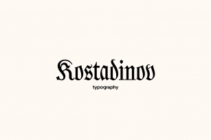 Kostadinov Display Font Download