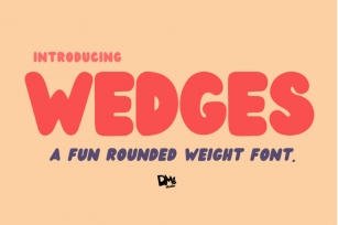 Wedges - Fun Rounded Weight Font Font Download