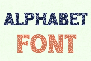 Alphabet and Letters Font Font Download