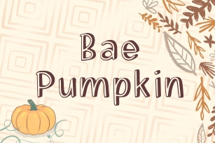 Bae Pumpkin Font Download