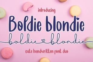 Boldie Blondie Duo Font Download