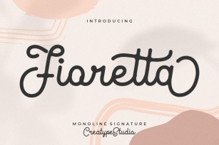 Fioretta Monoline Signature Font Download