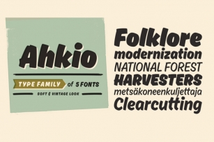 Ahkio Type Family Font Download