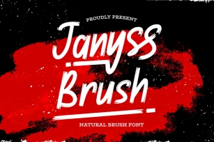 Janyss Brush - Natural Brush Font Font Download