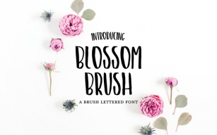 BLOSSOM BRUSH font Font Download