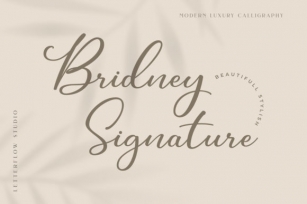 Bridney Signature Font Download