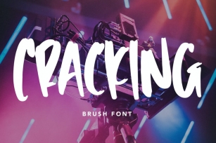 Cracking - Brush Font Font Download