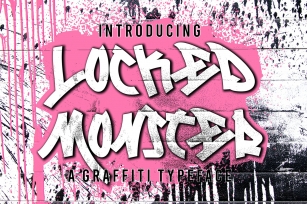 Locked Monster Graffiti Font Download