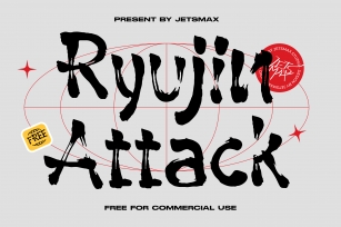Ryujin Attack Font Download