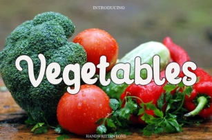 Vegetables Font Download