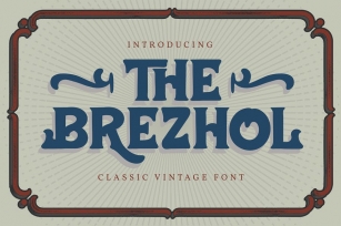The Brezhol | Classic Vintage Font Font Download