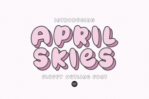 APRIL SKIES Fluffy Layered Font Download