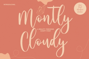 Montly Cloudy Font Download