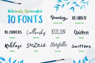 DearDay Watercolor Toolbox Font Download