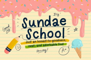Sundae School Font Download