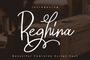 Reghina - Beautiful Feminine Script Font Font Download