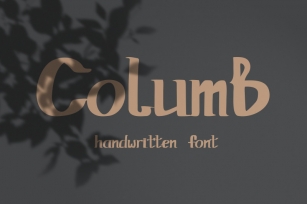 Columb. Handwritten font Font Download