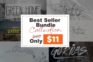 Best Sellers Bundles Collection Vol. 1 Only $11 Font Download
