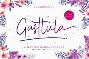 Gasttula - 3 Font Font Download