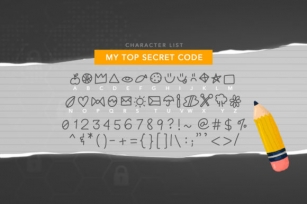 My Top Secret Code Font Download