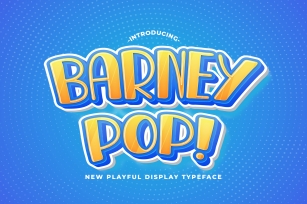 BARNEY POP Font Download