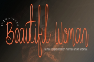 Beautiful Woman Font Download