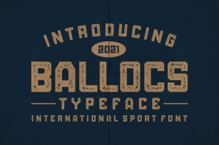 BALLOCS TEXTURED SPORT FONT Font Download