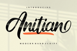 Anitian | Modern Hand Script Font Font Download
