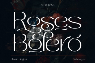 Roses Bolero Elegant Sans Serif Font Download